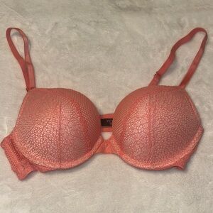 Victoria's Secret Coral Lace Bra